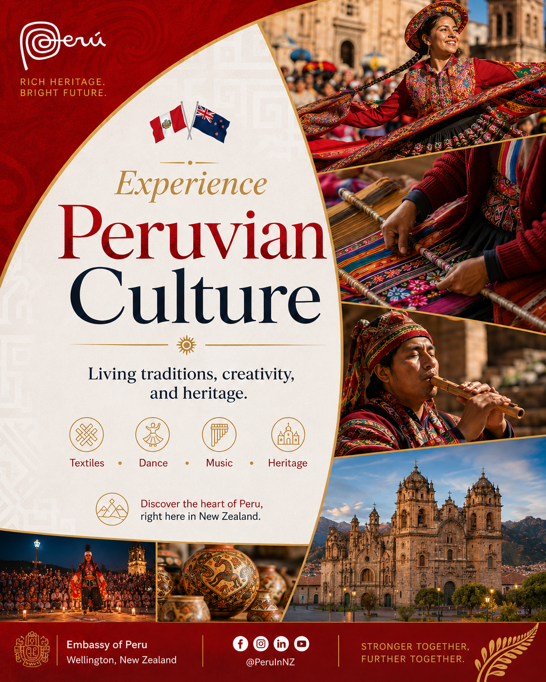 Taste Peru vertical campaign poster